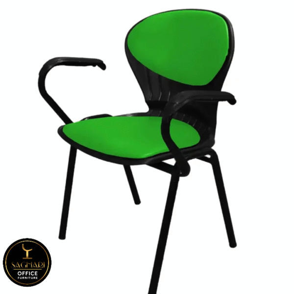 صندلی ثابت مدل صدفی دسته دار